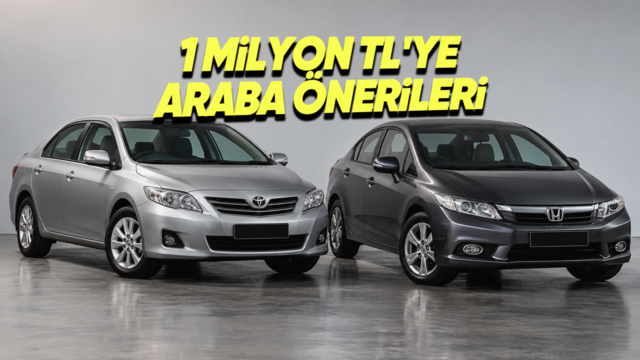 1 Milyon TL'ye Alınabilecek En Sorunsuz İkinci El Arabalar