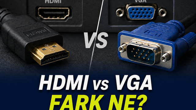 HDMI ve VGA Farkı Nedir? Hangisi Daha İyi ve Neden?
