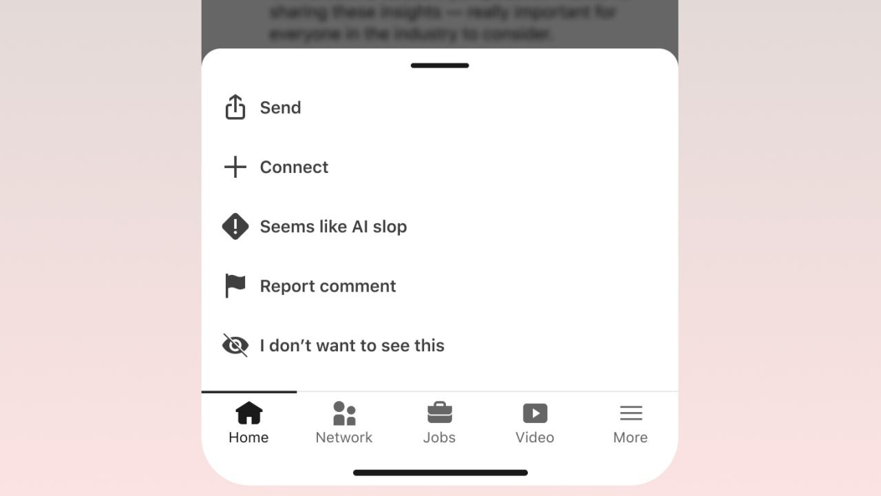 LinkedIn, yapay zeka ile üretilen düşük kaliteli içerikleri bildirmek için yeni bir özellik sunuyor