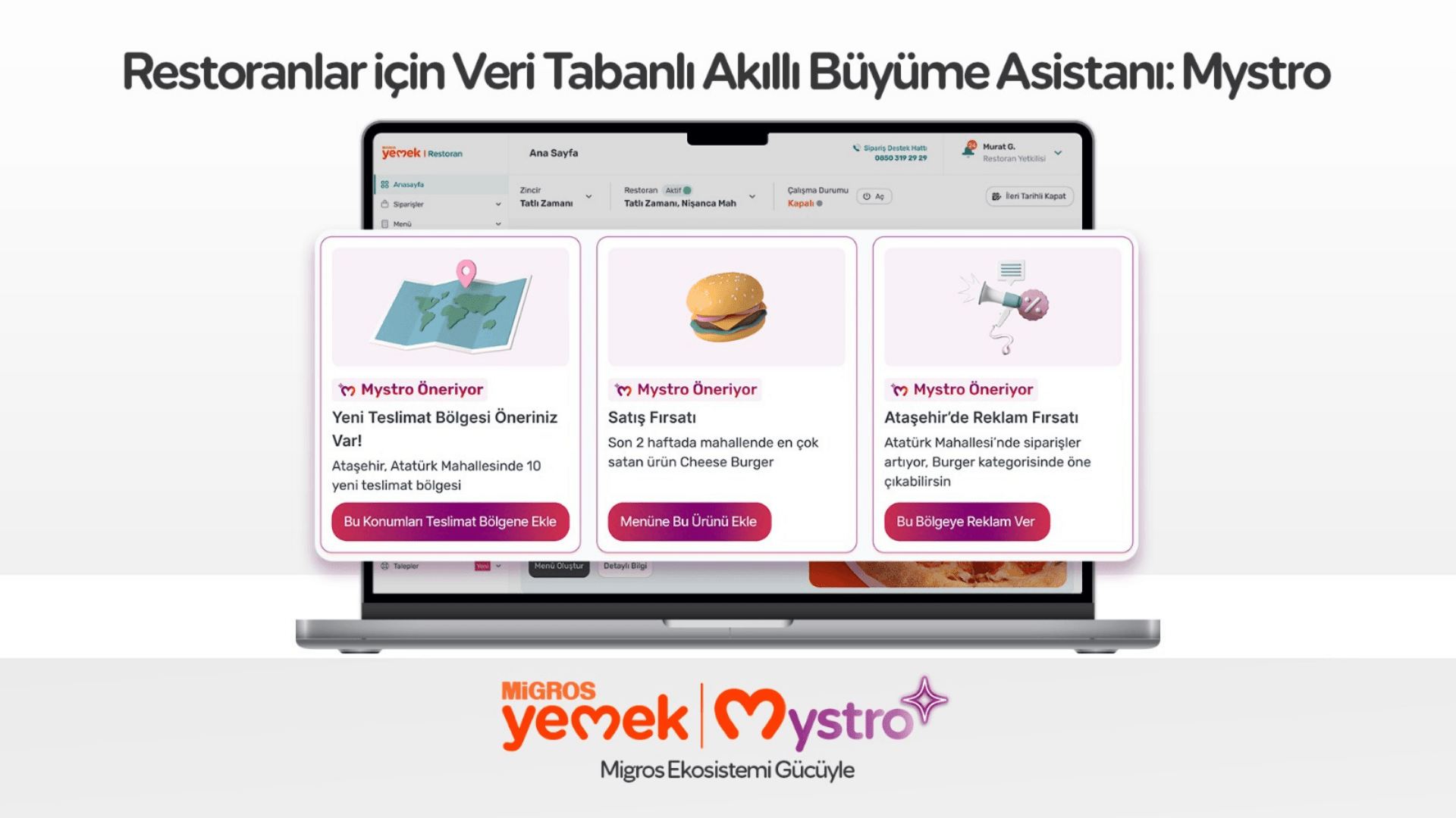 Migros Yemek’ten Sektörü Dönüştüren İçgörü: “Pazar Büyük, Mahalle Küçük!” Akıllı Büyüme Asistanı Mystro Yayında [Sponsorlu İçerik]