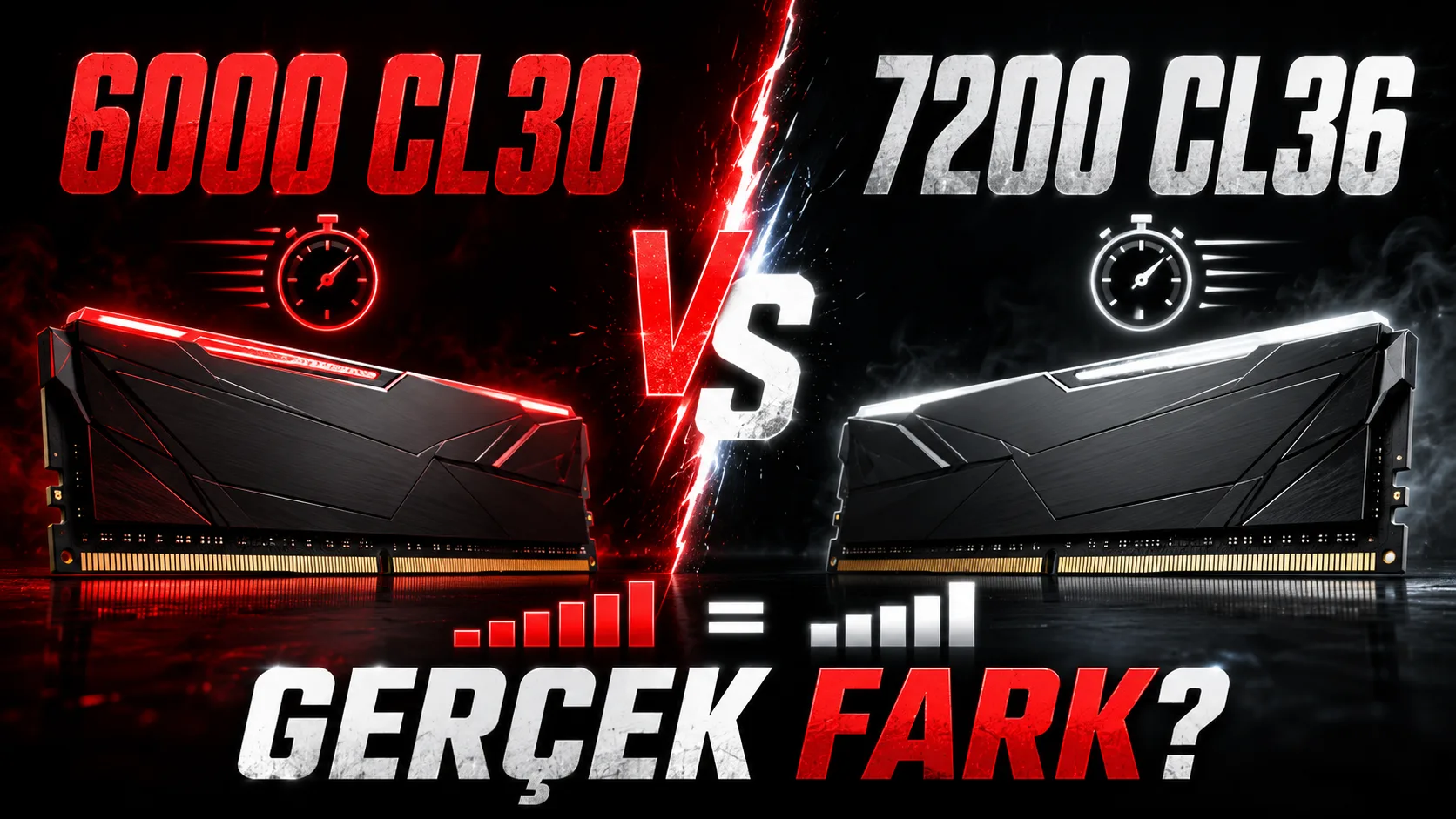 RAM zamanlamaları önemli mi? DDR5-6000 CL30 ile DDR5-7200 CL36 arasındaki fark ne?