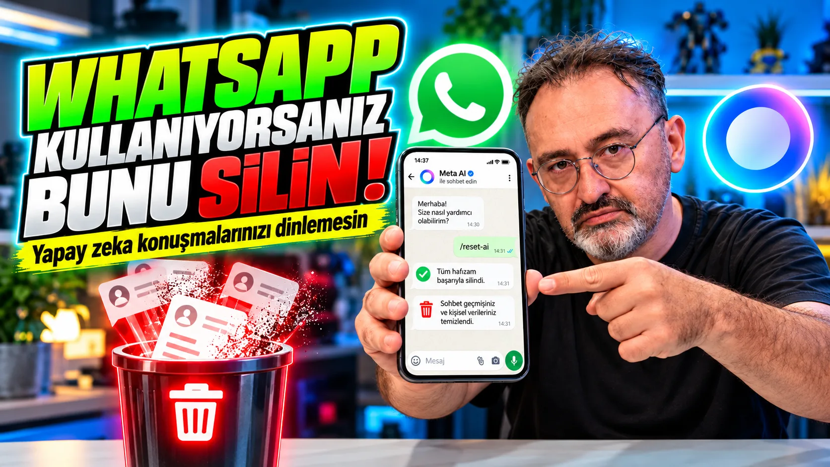 WhatsApp’ta bu bilgileri silin, Meta AI konuşmalarınızı hatırlamasın
