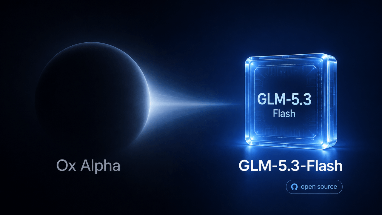 Z.ai, gizemli Ox Alpha modelini GLM-5.3-Flash adıyla açık kaynak olarak yayınladı